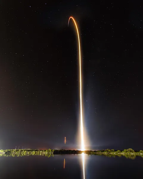 My long exposure of SpaceX Crew Dragon Demo-1 Launch