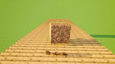 I added physics to grass block and made it rolling