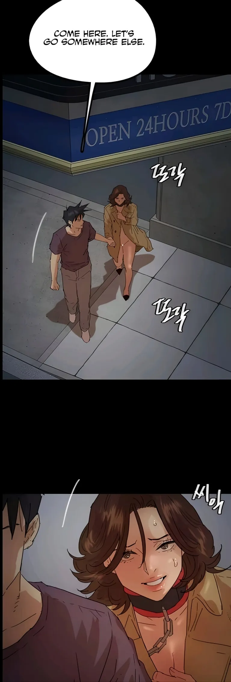 Taking a walk with his pet