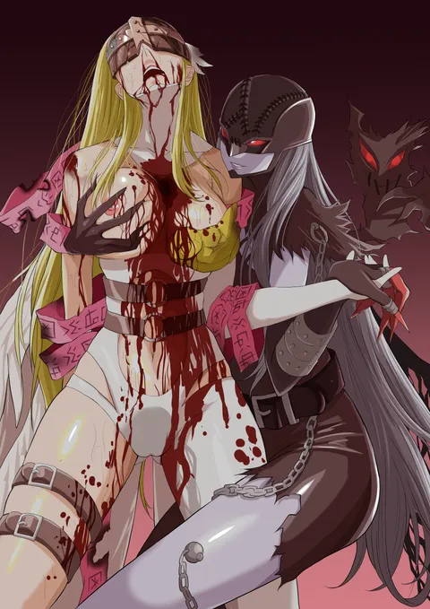 The Devil won this cat fight