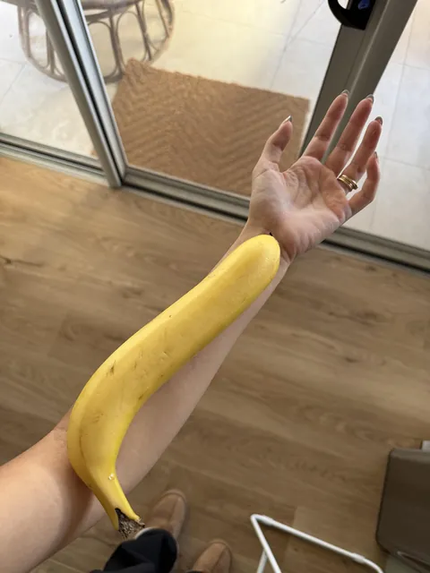 A banana the size of my forearm