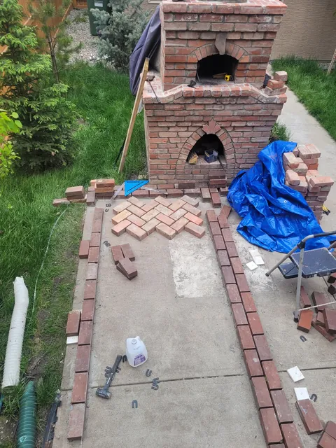 I built a patio to go with my pizza oven