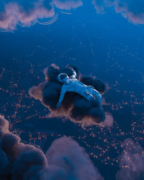 Finally some good sleep. Me, Digital, 2023