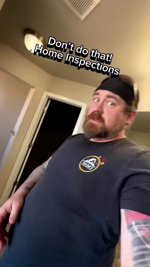 Inspecting the bathroom