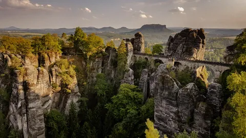 One of our stops at our roadtrip through Saxony this week. Bastei Bridge, Saxony, Germany