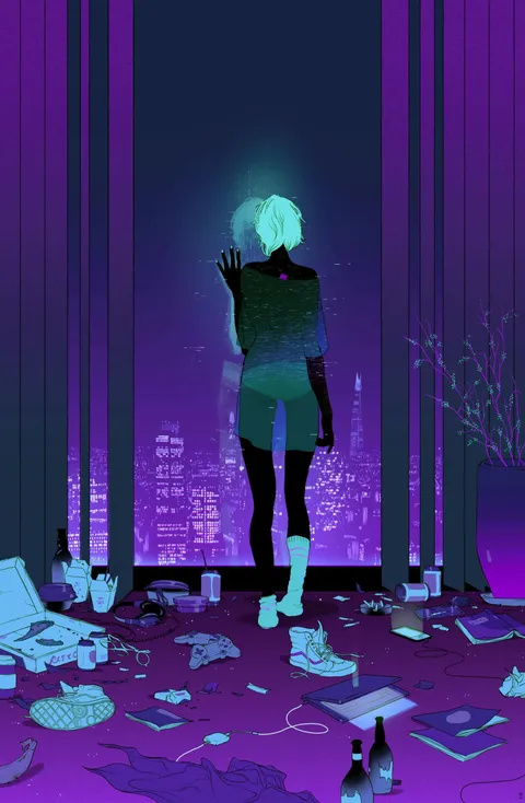 You're not boring anymore, Tomer Hanuka, Digital, 2016