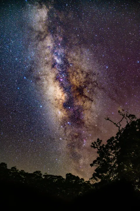 Milky Way from Hawaii stacked