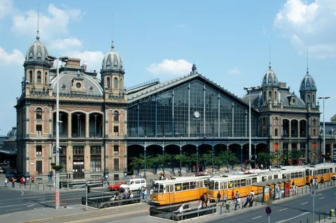 Budapest Nyugati Railway Station. Built by the Eiffel Company. It was opened on 28 October 1877.