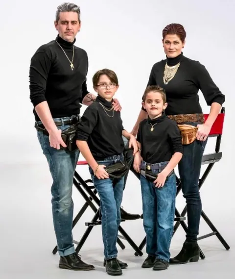 For 16 years, my friend and his family have done a themed Christmas photo. 