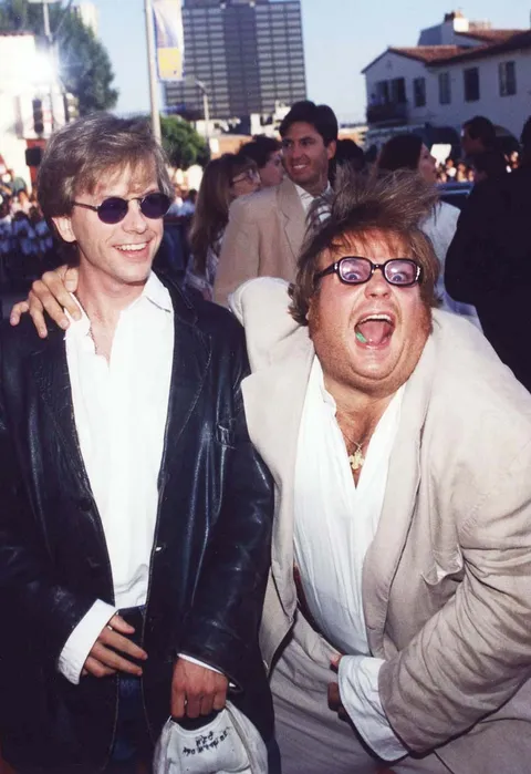 Chris Farley and David Spade in the 90s