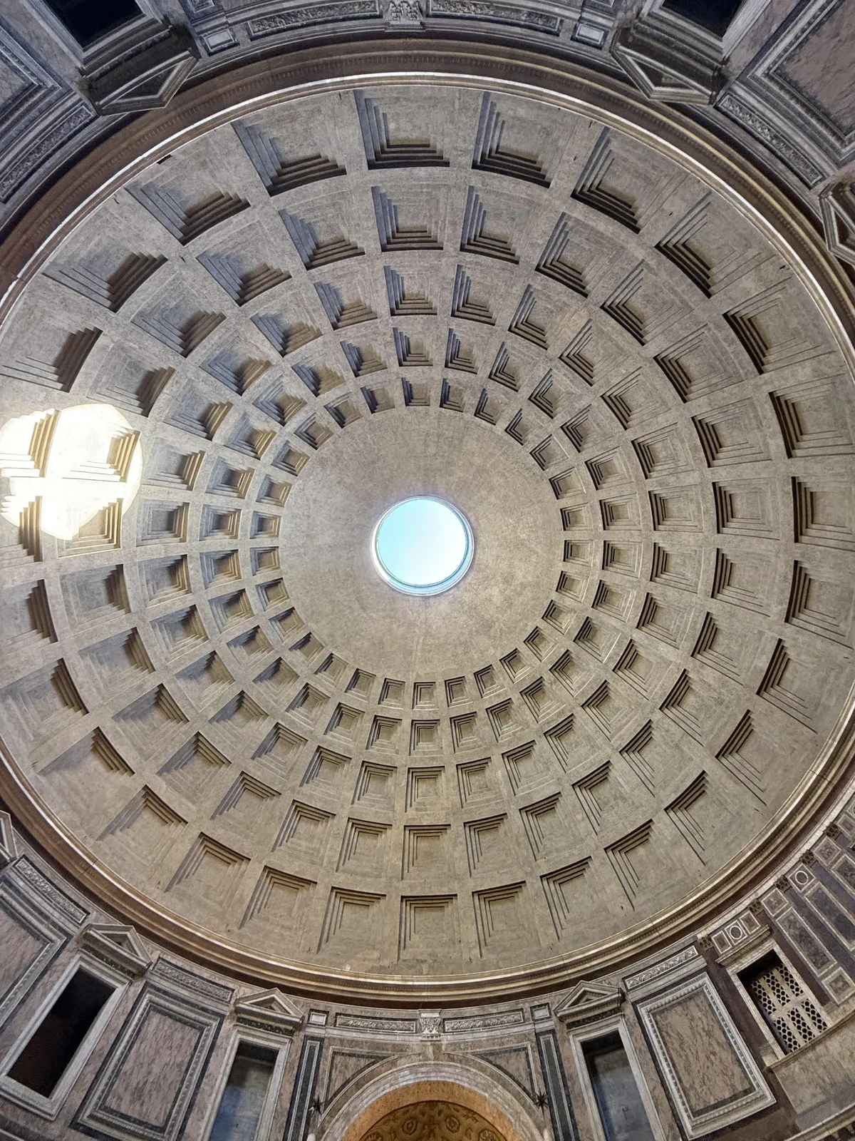 The Pantheon dome, Rome  - still breathtaking 1,900 years later [OC]