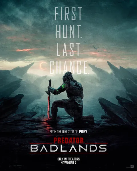 Official Poster for Dan Trachtenberg's 'Predator: Badlands'