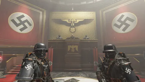 EA and Activision are too scared to add swastikas while Bethesda here doesn't give a fuck.