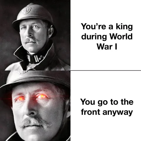 The king who actually fought his own war