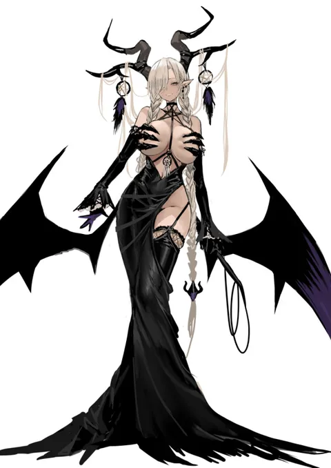 "welcome oh great hero are you here to challenge the queen of demons once again~"