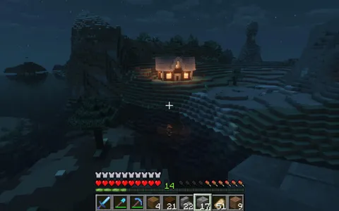 Recently my sister passed away and we always played Minecraft together throughout our childhood. To remember her I made a replica of her house on our childhood world nubflubbagus with some updates to new blocks she likes in the world I’m playing on.