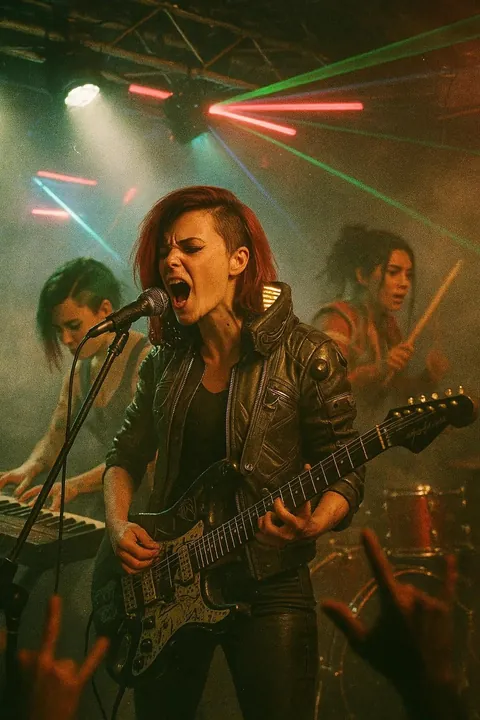 Cyberpunk grungy Candid Photos