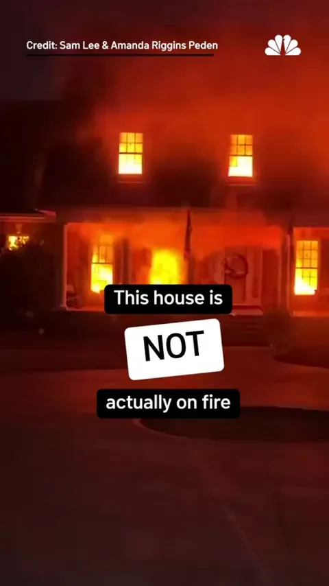 These decorations make it seem like theres a fire going on in this house