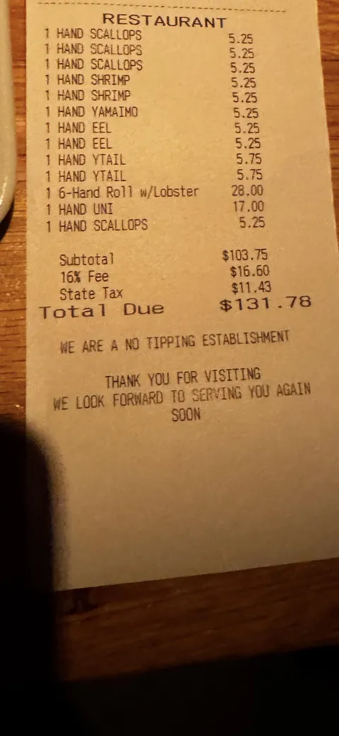 This restaurant doesn’t accept tips (USA)