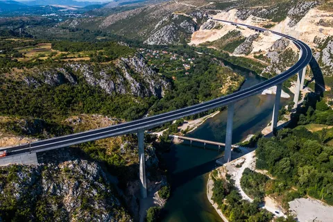 Newly built bridge "Hercegovina", in Bosnia and Herzegovina - one of the biggest bridges in the region and on the Corridor VC opens tomorrow