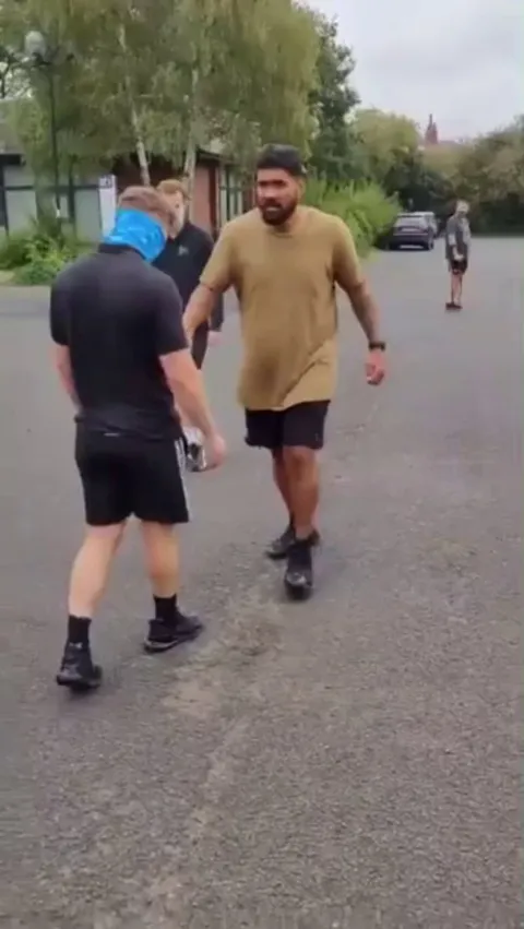 After suffering a serious spinal injury former rugby league player Mose Masoe walks unassisted