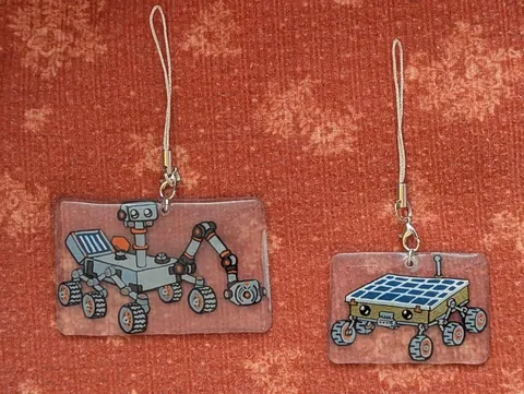 After 50+ hours over two months, the NASA Mars Rover family charms are complete.