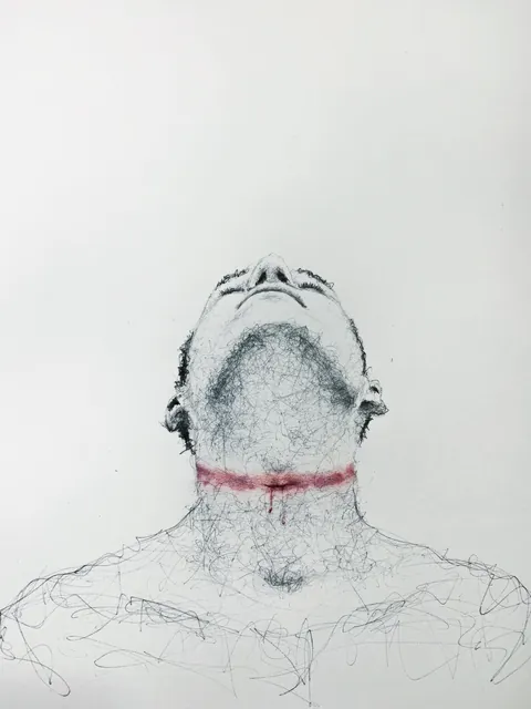 Some of my unsettling ballpoint pen drawings[OC]