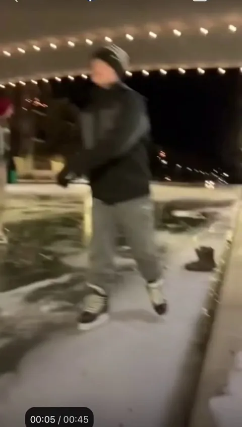 Drunk driver found her way onto a frozen canal in Indianapolis this weekend.