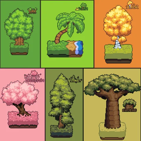 I learned how to draw trees