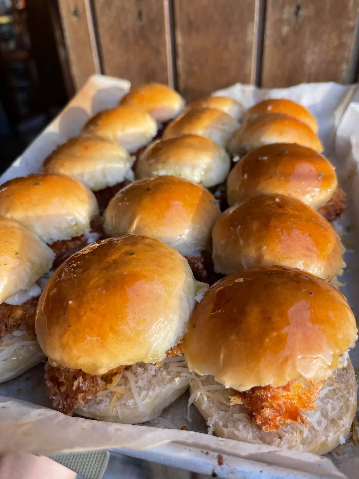 [Homemade] chicken sliders, for Halloween party