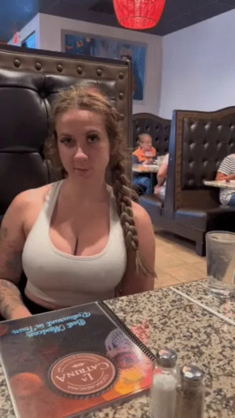 Teasing you at the restaurant ;)