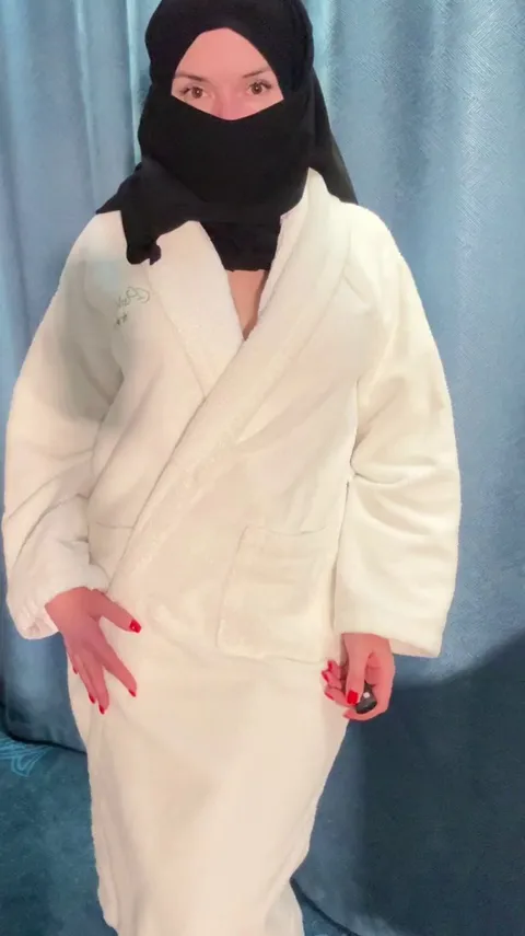 If i have no clothed on me and my hijab is on is it still haram?