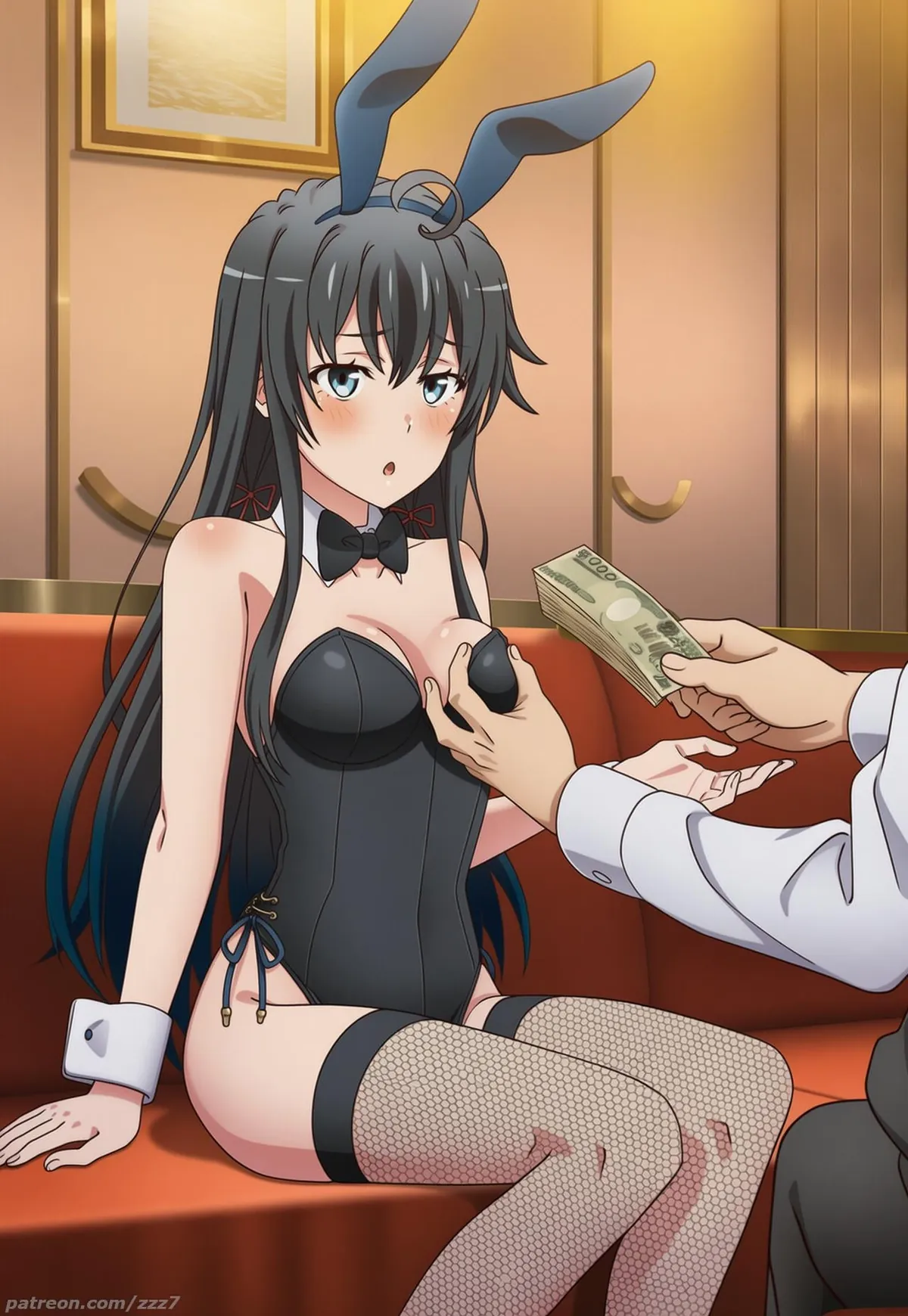 Yukinoshita Yukino as playboy bunny (Oregairu)