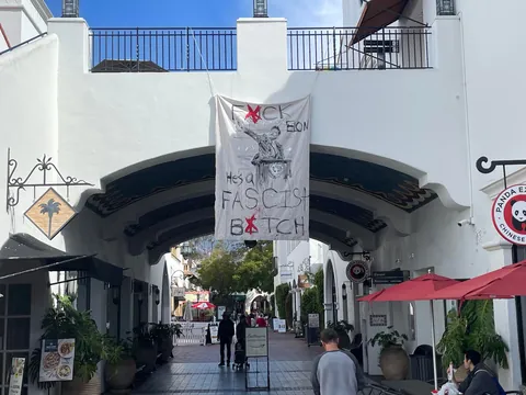 Well I guess Santa Barbara has no love for fascists.