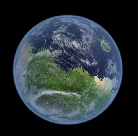This is what a watery Mars may have looked like.