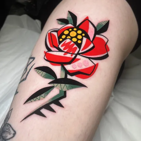 Peony by Ninorc, Swallow The Anchor Tattoo, Liverpool