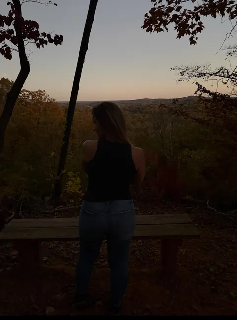 Our current situation, having a little fun on a hike again this afternoon. Starting to get chili tho. Love her body, However she hates it. She loves reading the comments and messages tho