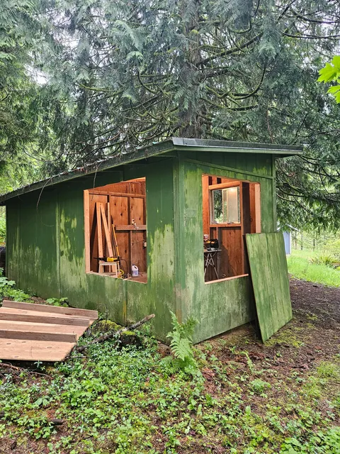 Proud completion of chicken coop to office conversion