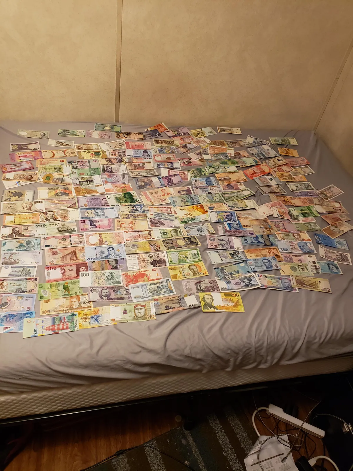 I have banknotes from every country in the world