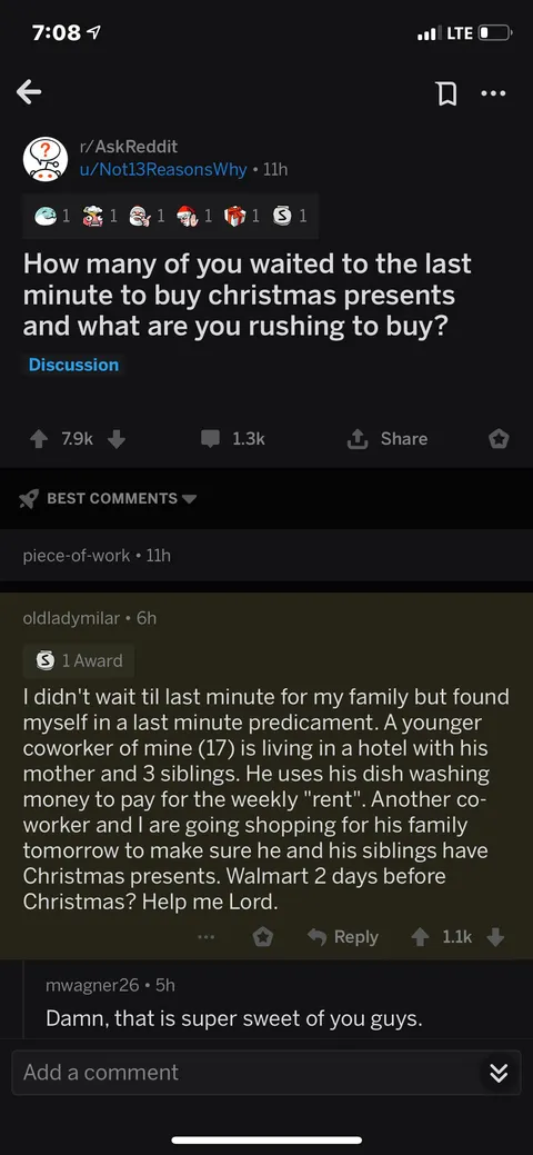 Holiday spirit right there