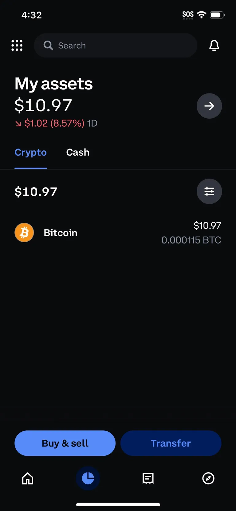 first crypto investment 