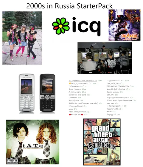 2000s in Russia starter pack