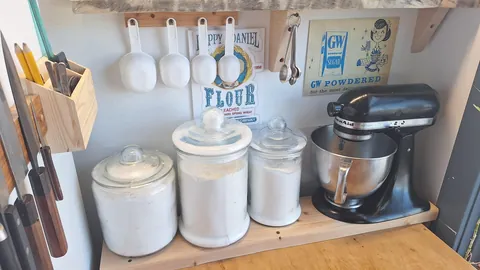 My baking nook, built by me and my son.