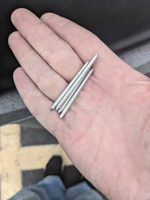 Found about a hundred of these scattered in a Kroger parking lot over a dozen or so parking spots. I picked them all up and threw them away.