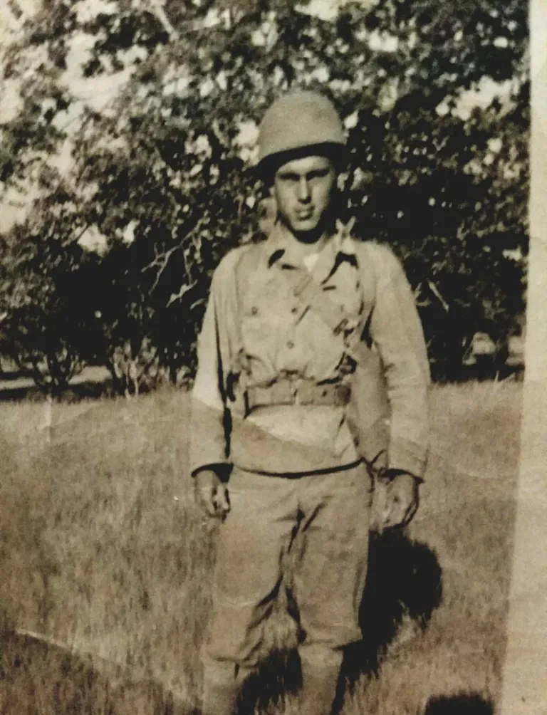 Great Grandpa before and after WWII England and France