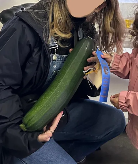 Won first place at the state fair for my zucchini!!!!