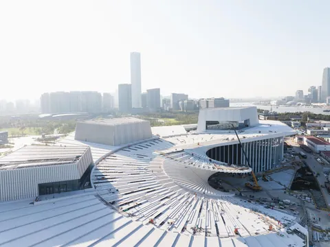 Shanghai Grand Opera House by Snøhetta. Due for completion in 2025