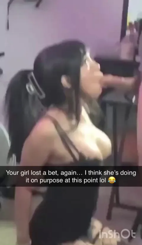 Sorry bud, she lost a bet 🖤