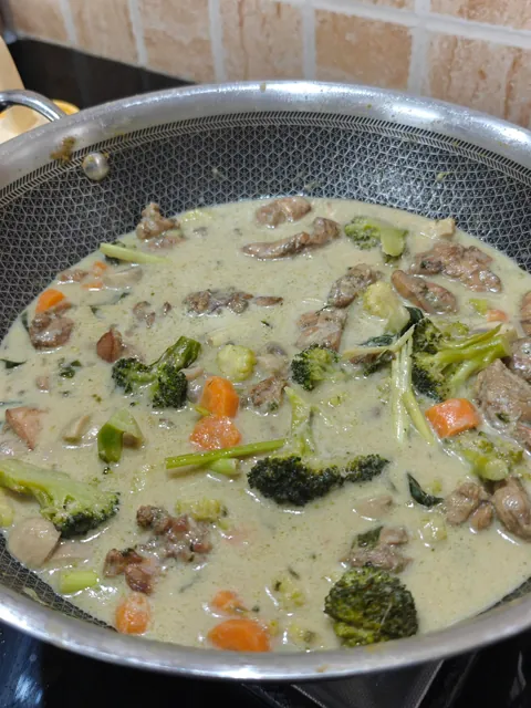 [homemade] chicken thai green curry