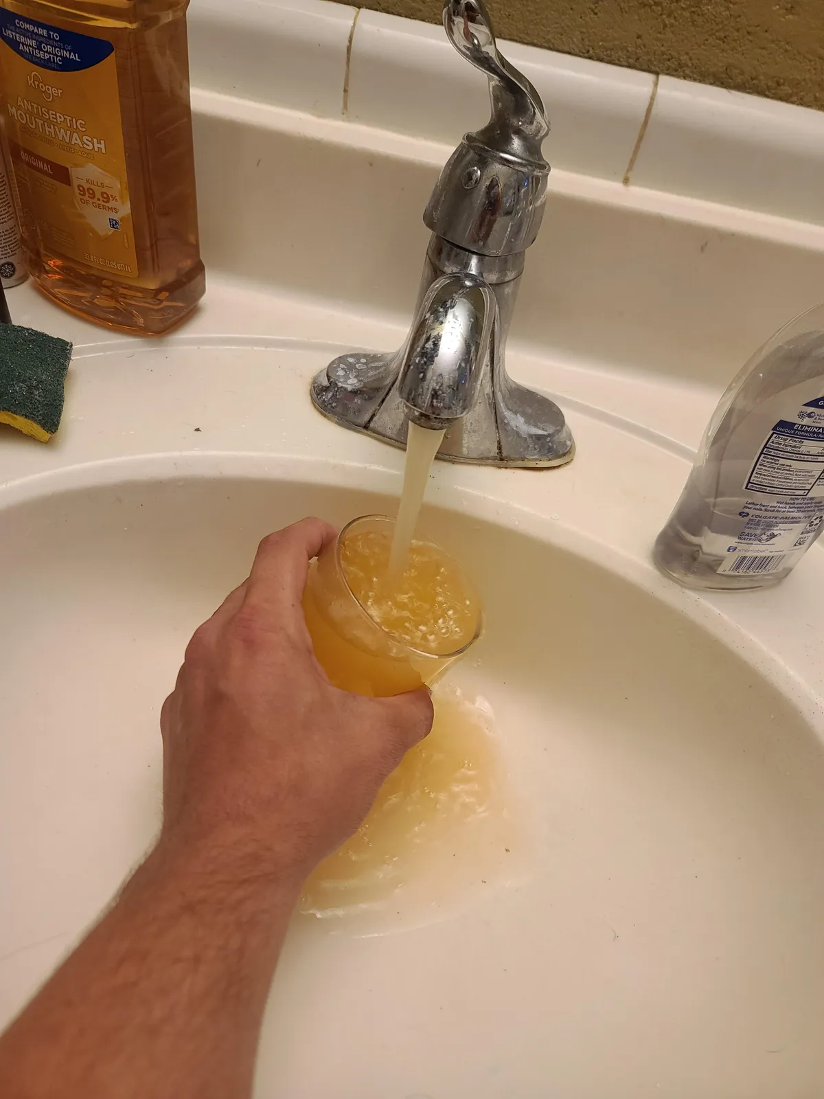 No warning from the local city about our water spontaneously turning shades